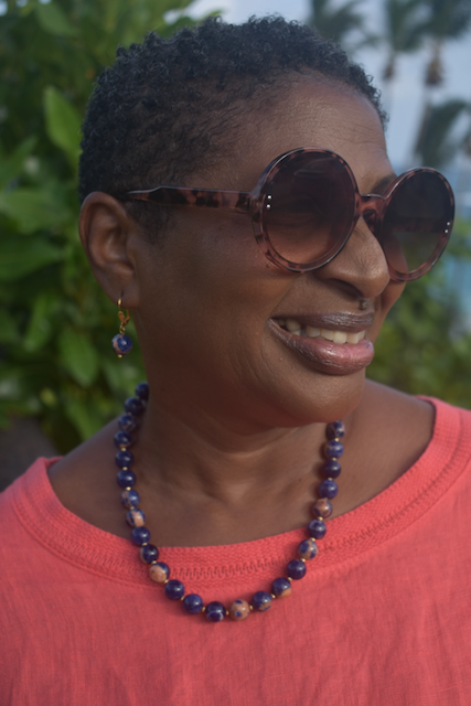 Orange Sodalite Necklace and Earring set