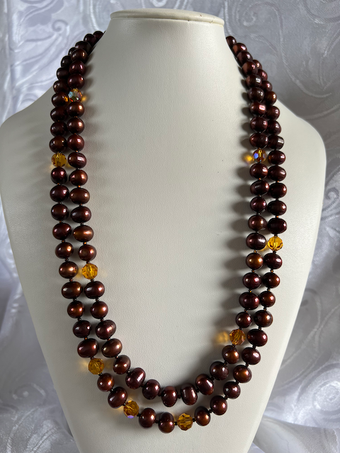 Chocolate Pearl Necklace